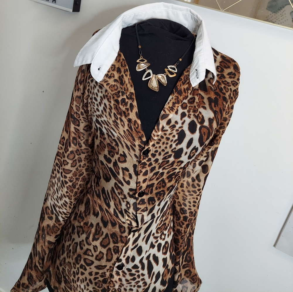 Leopard print blouse - Picture 3 of 12